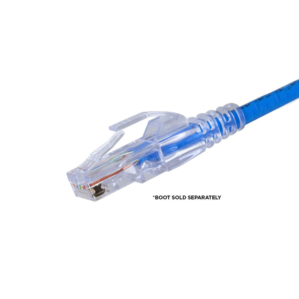Simply45 CAT5E UTP (S45-1500) PASS THROUGH, RJ45 Modular Plugs, Blue Tint - (100pcs/Jar)