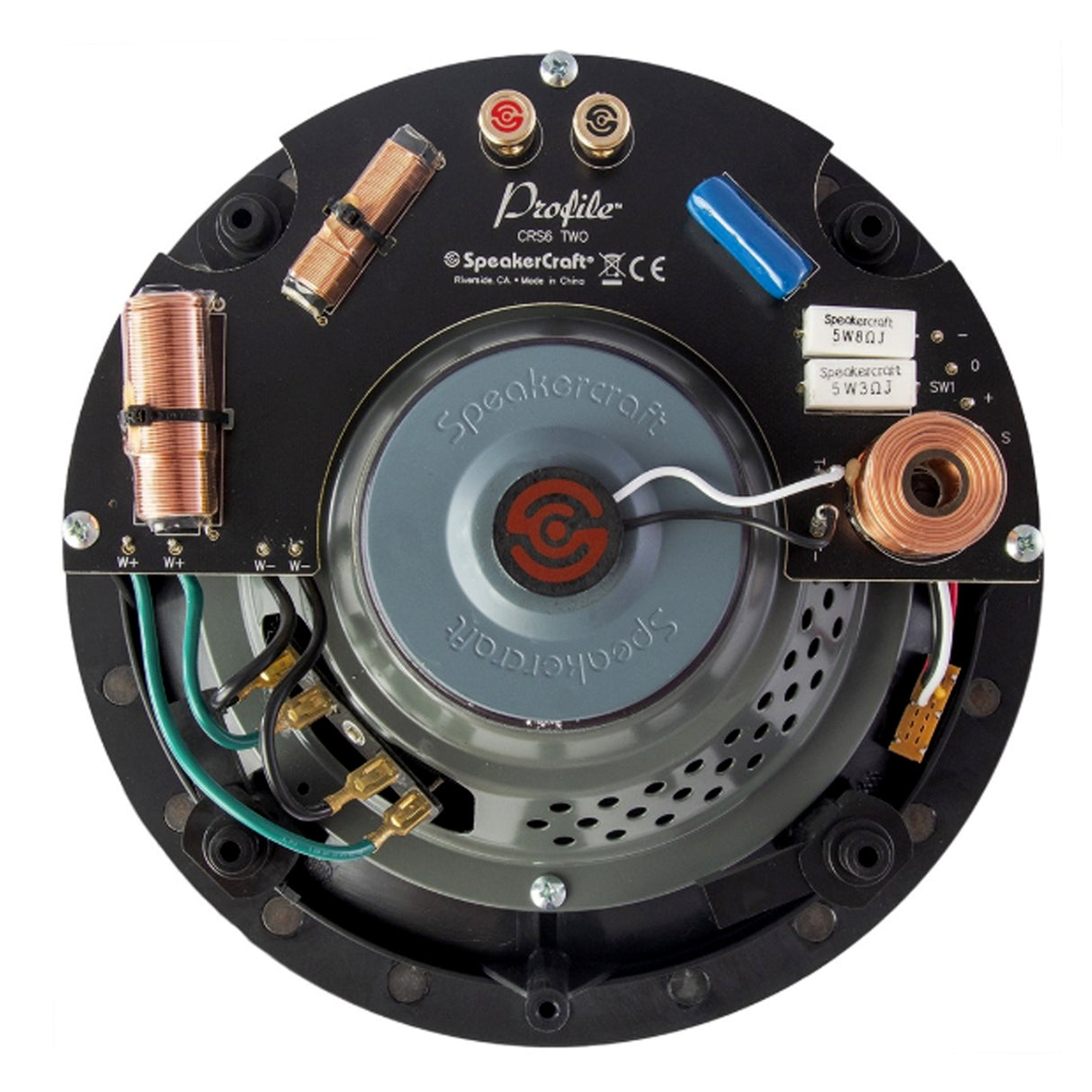 SpeakerCraft ASM56602 - Profile CRS6 Two, 6.5" In Ceiling Speaker White 120W (EACH)