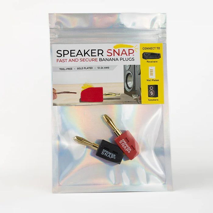 Speaker Snap SSBP Banana Plugs Red & Black (1 Pair To 50 Pairs)