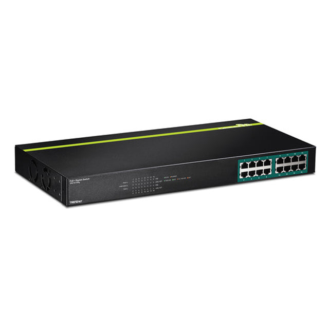 TRENDnet TPE-TG160g 16-port GREENnet Gigabit PoE+ Switch (250W)
