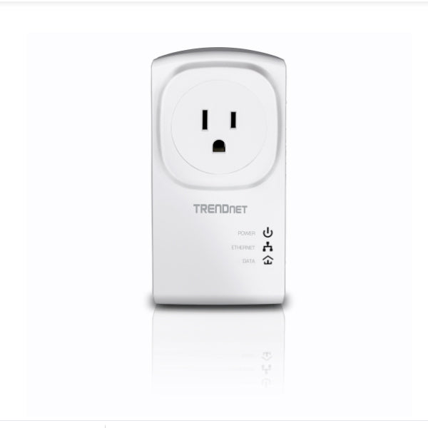 TRENDnet TPL-407E2K Powerline Adapter Kit /w Pass Through 500 AV Compact