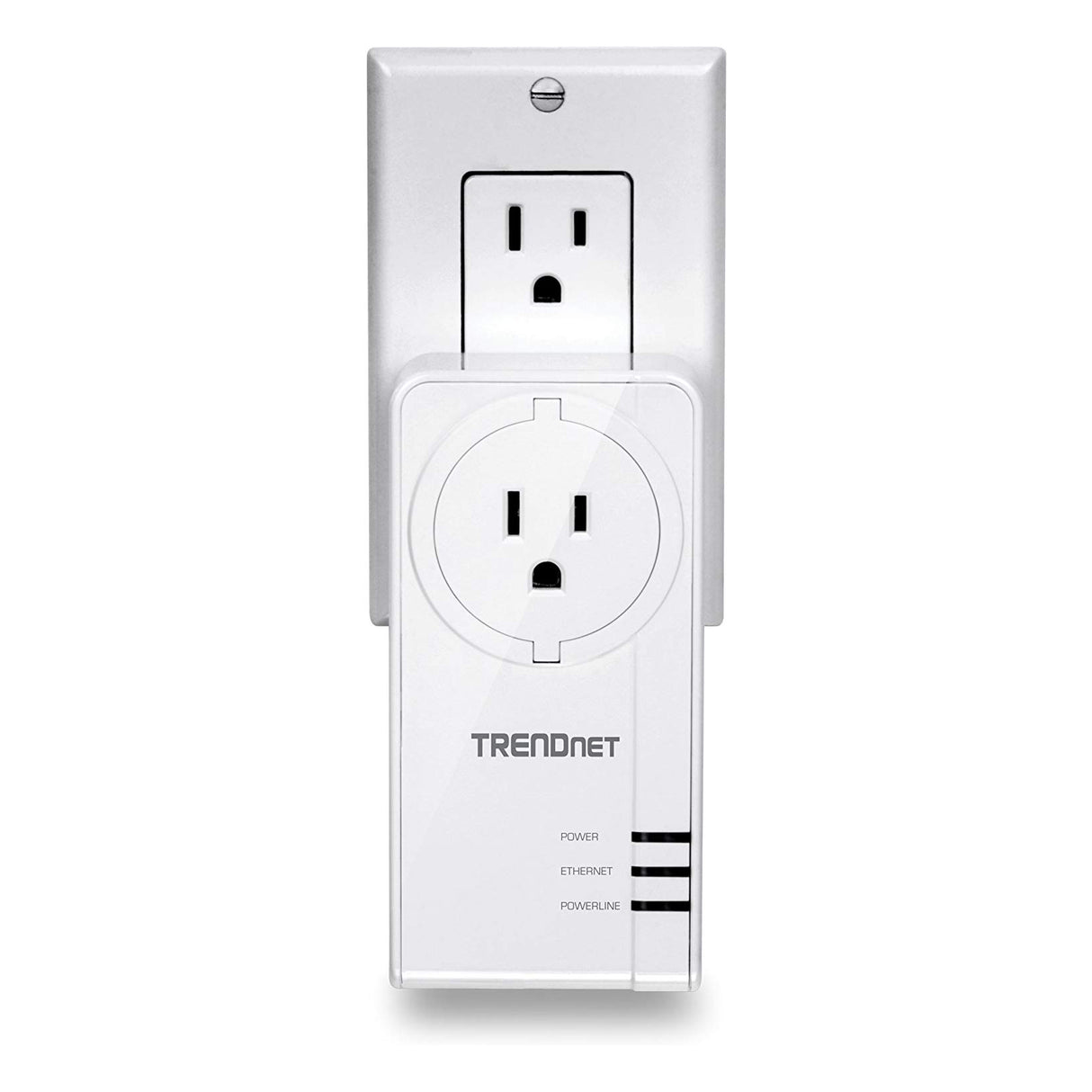 TRENDnet TPL-423E2K Powerline 1300 AV2 Adapter Kit with Built-in Outlet