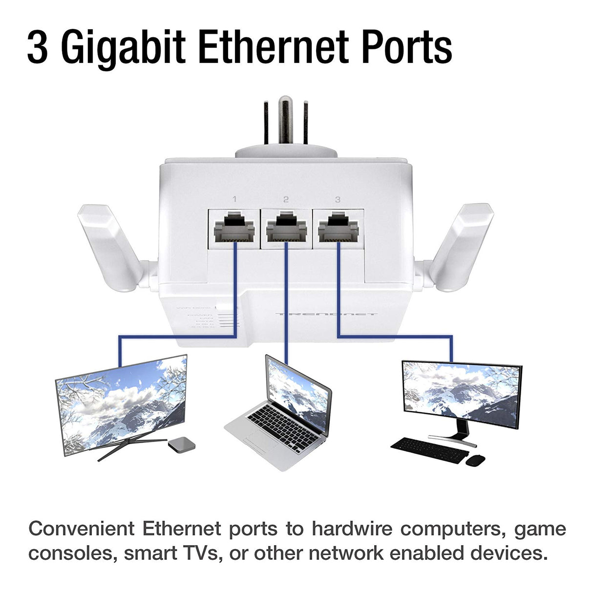 TRENDnet TPL-430APK WiFi Everywhereâ„¢ Powerline 1200 AV2 Wireless Kit