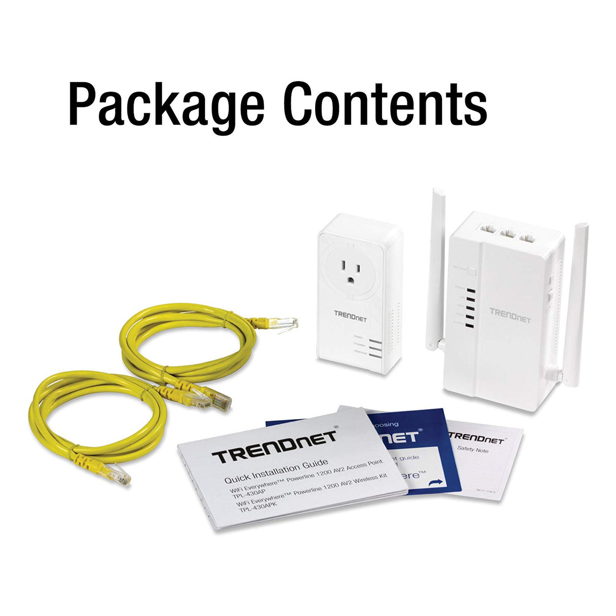 TRENDnet TPL-430APK WiFi Everywhereâ„¢ Powerline 1200 AV2 Wireless Kit