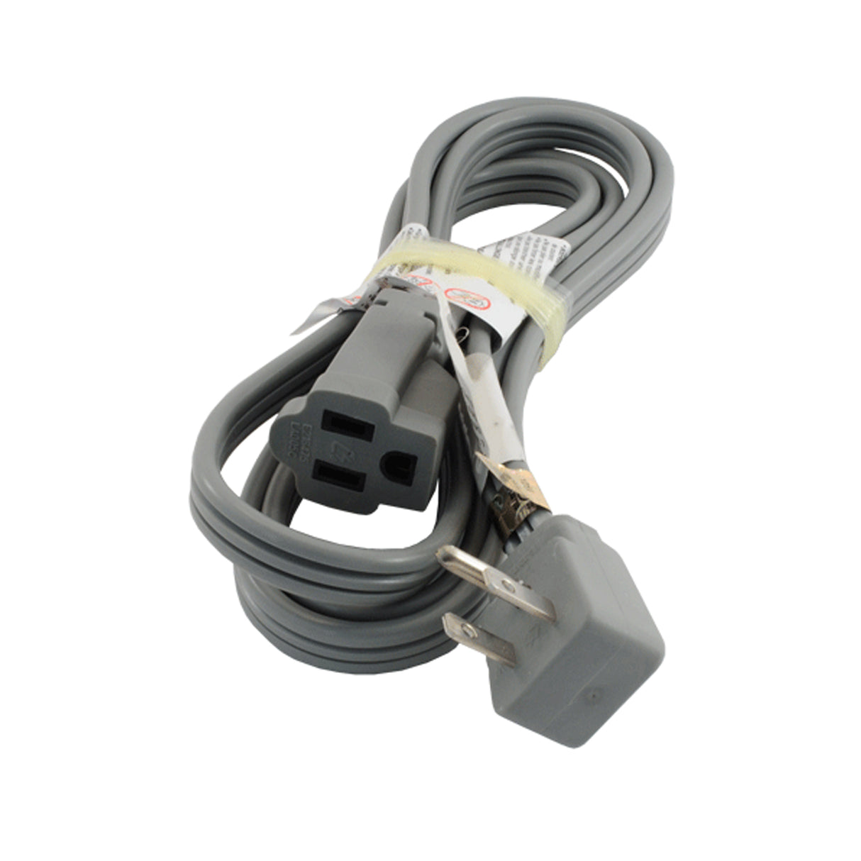 Uninex EC1412A UL Extension Cord 12 ft, 1 - Outlets, Air Conditioner Cord (Flat Cable) (Grey)