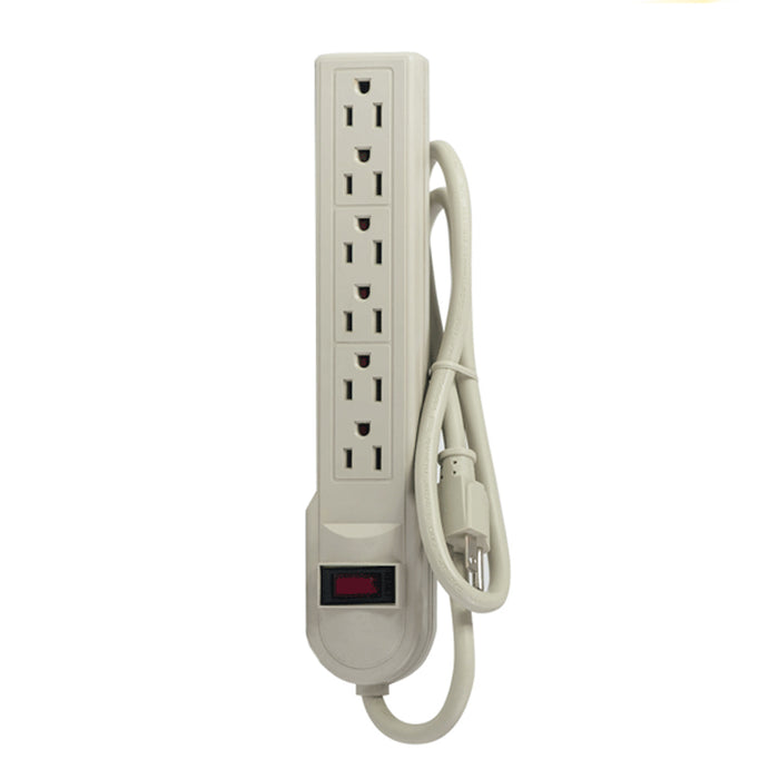 Uninex PS09S Surge Protection 3ft, 6 Outlets, (White)