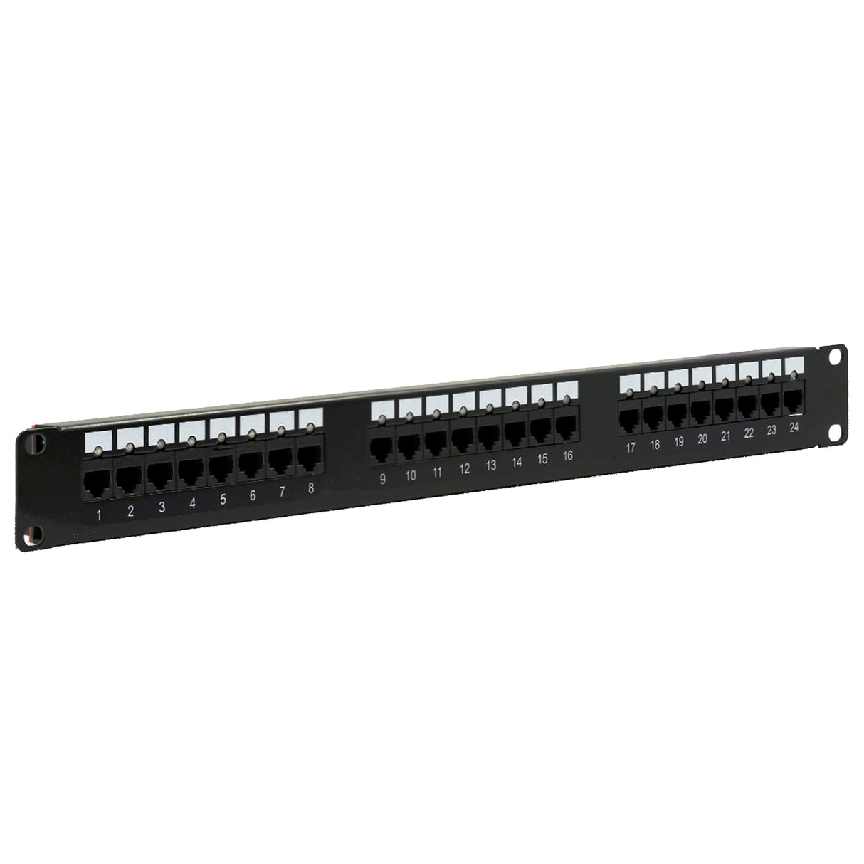 Vanco 820524 24-Port CAT5e Patch Panel, Black