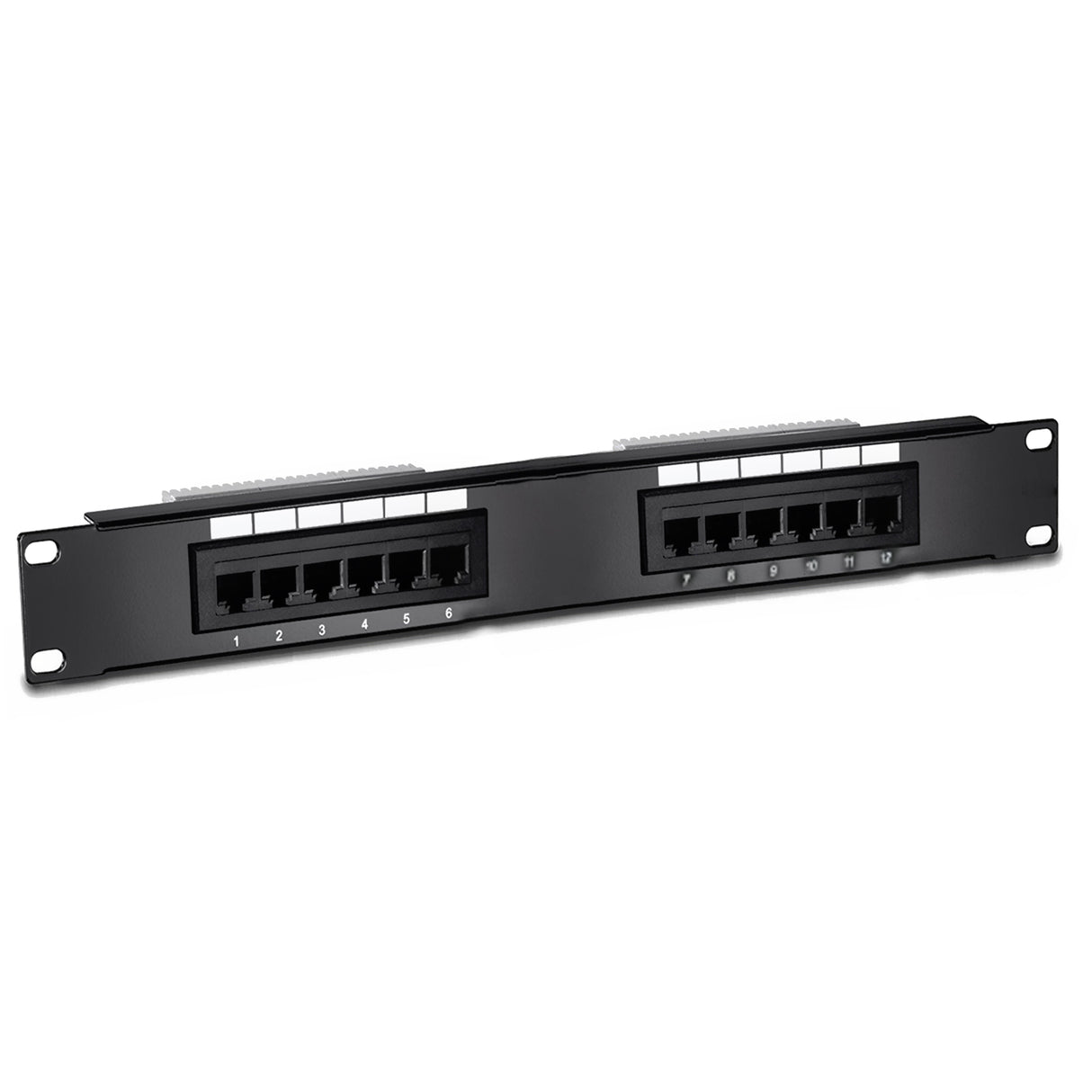 Vanco 820662 12-Port CAT6 Patch Panel