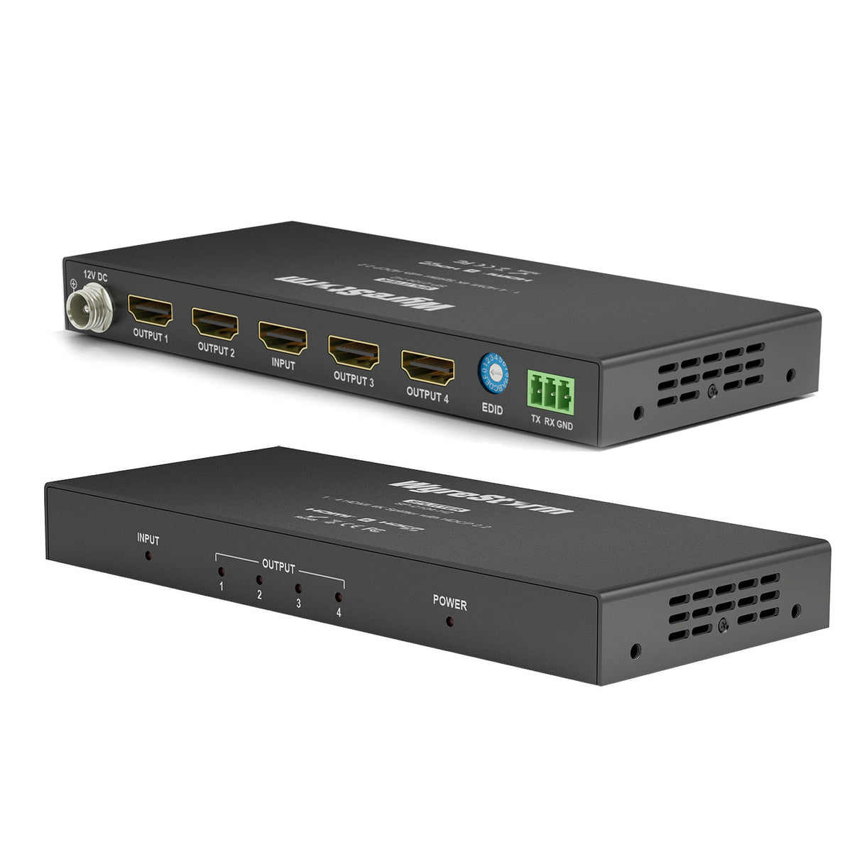 Wyrestorm SP-0104-H2 1:4 HDMI Splitter 4K@60Hz 4:4:4 (4K; 15m/49.2ft / 1080p; 15m/49.2ft) HDCP2.2 and EDID.