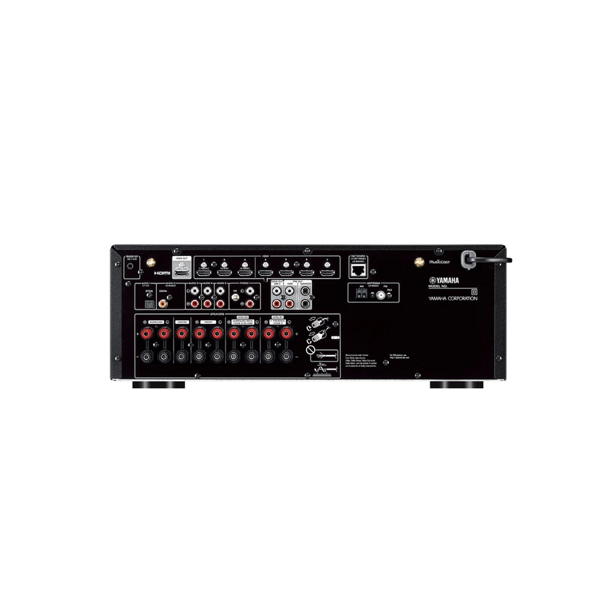 Yamaha RX-V6ABL, 7.2-Channel Network A/V Receiver with MusicCast