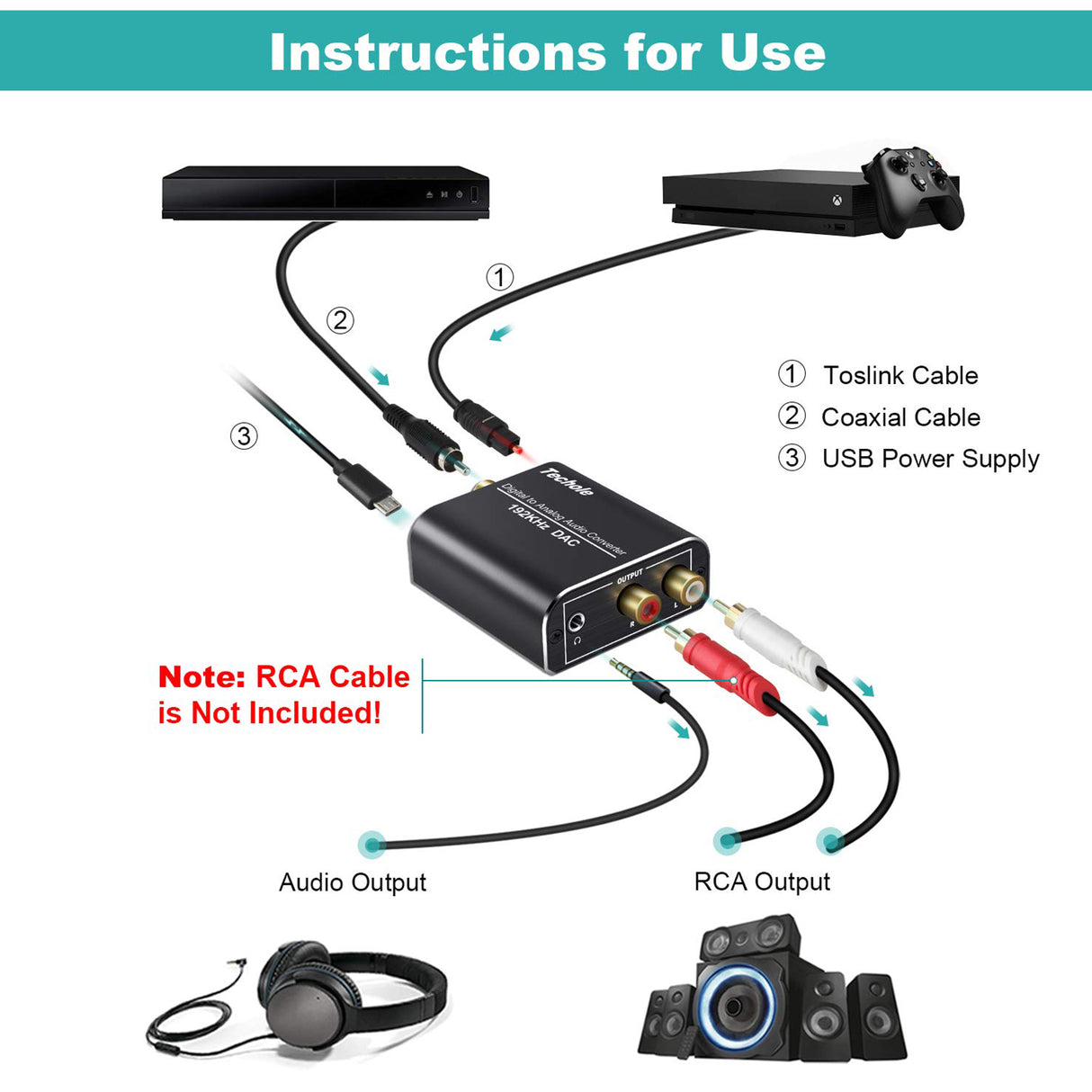 Acegear HDAD 4K HDMI Audio Extractor with HDMI Passthrough
