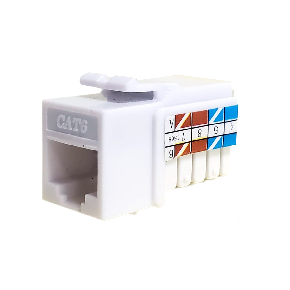 Acegear KCAT690WH CAT6 90 degrees Keystone, White (Each)