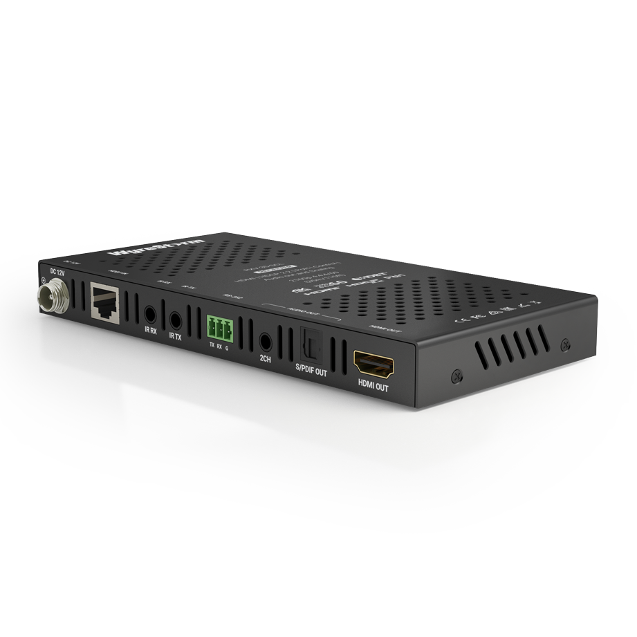 WyreStorm WSRXV-35-SCL, 4K HDR 4:4:4 60Hz HDBaseT™ Receiver with Scaling, HDR Conversion & 2ch/S/PDIF Audio Breakout & PoH (4K: 35m/115ft)