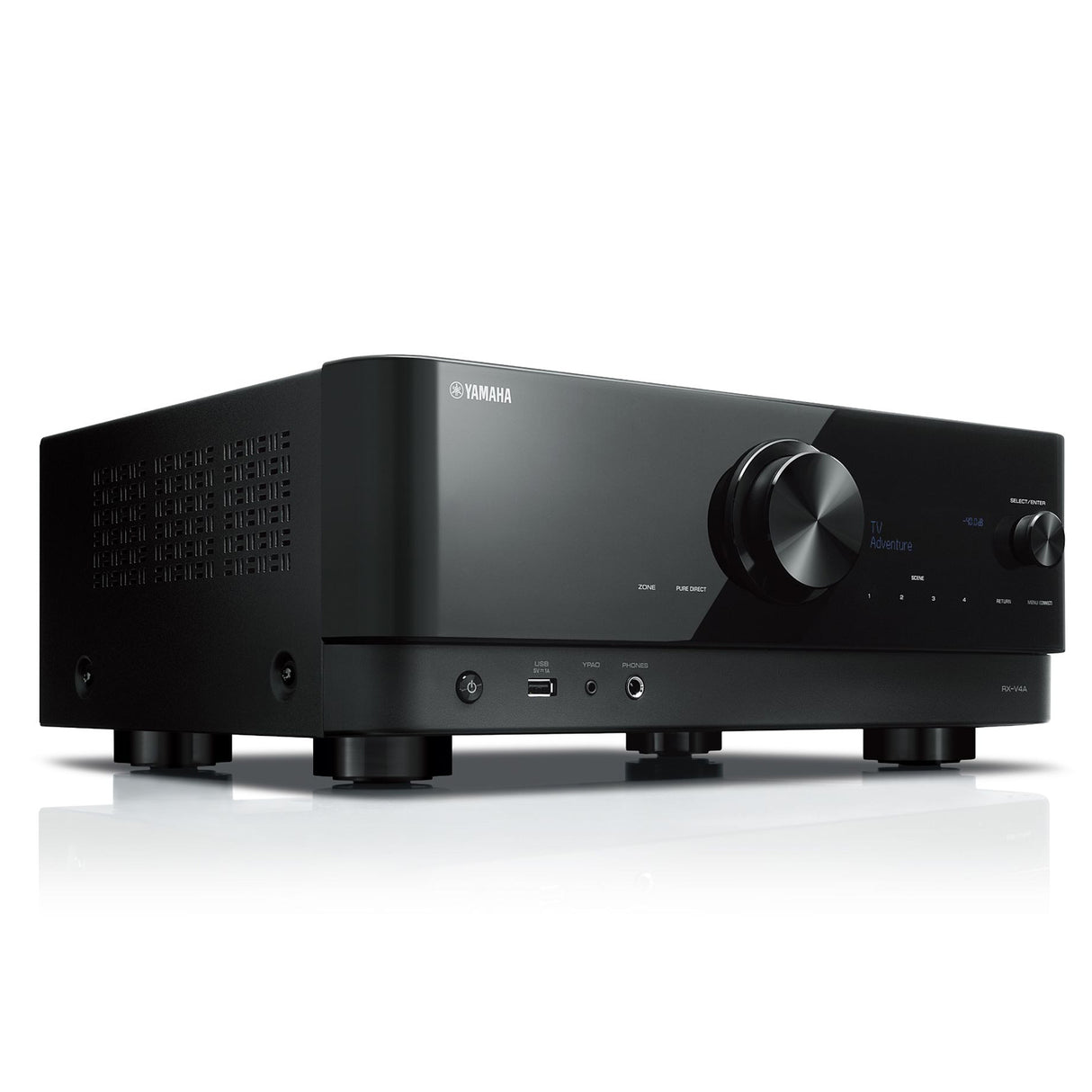 Yamaha RX-V4ABL, 5.2-Channel Network A/V Receiver with MusicCast