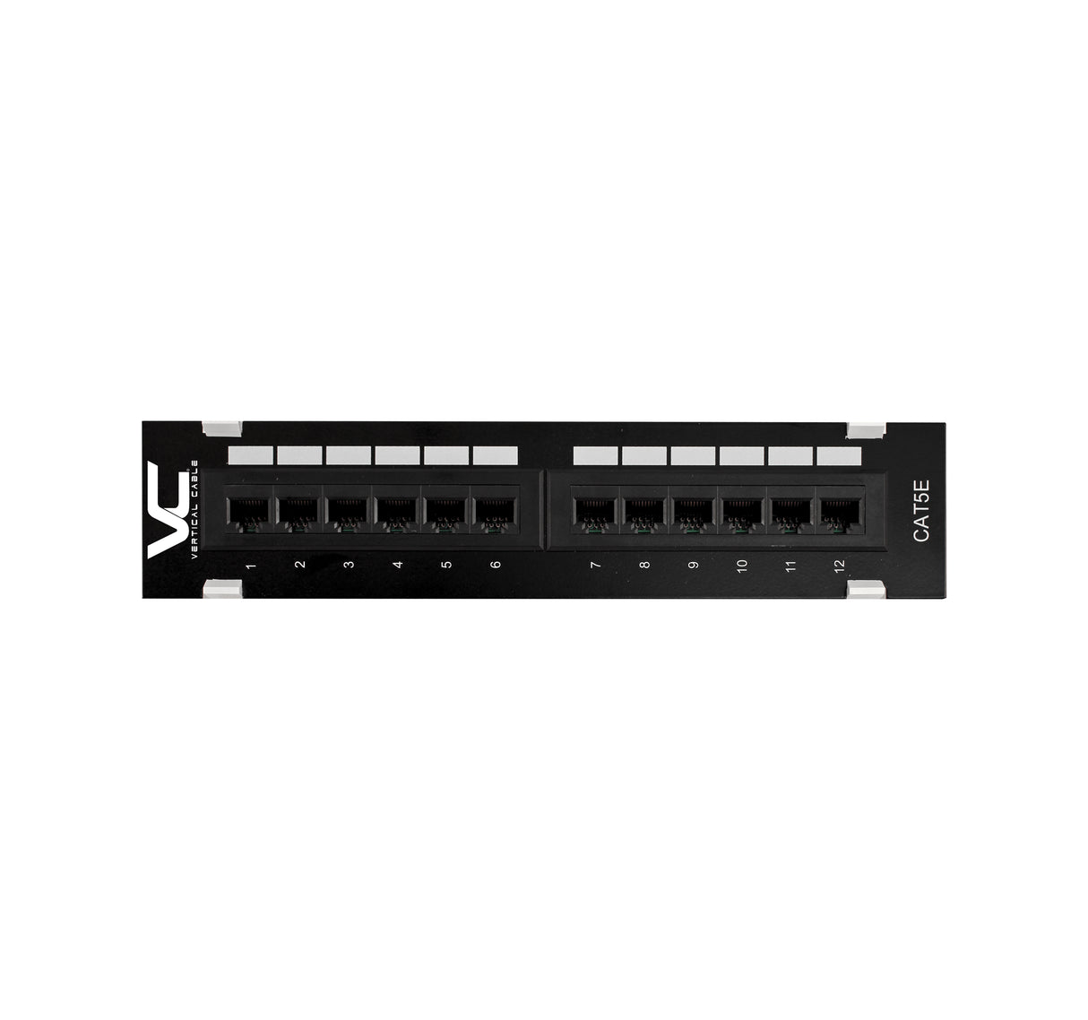Vertical Cable (12 Port Mini Patch Panel CAT5e Wall Mount ) Mini Patch Panel Wall Mount, CAT5e, 12 port