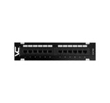 Vertical Cable (12 Port Mini Patch Panel CAT5e Wall Mount ) Mini Patch Panel Wall Mount, CAT5e, 12 port