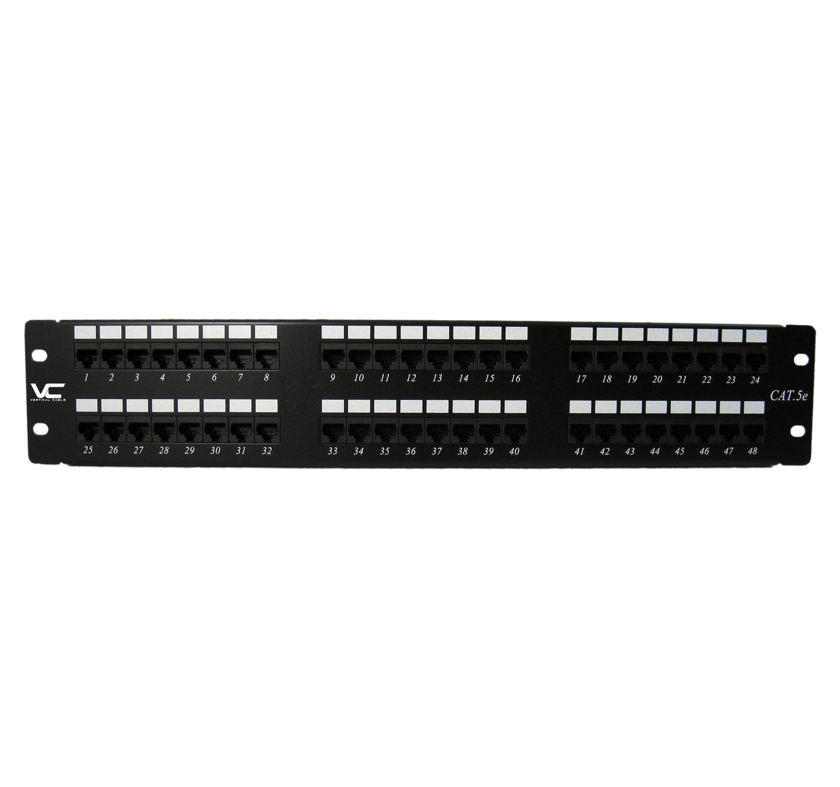Vertical Cable (48 Port Patch Panel CAT5e 2U) Patch Panel 2U, CAT5E, 48 Port (UL)