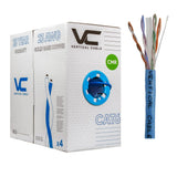 Vertical Cable (CAT6) 23AWG, Solid Bare Copper, Pull Box, 1000ft, White / Blue / Black
