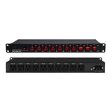 Acegear CT-PDU10-ON, Rackmount Power Distributor Center 10 socket with 10 separate Switch, - New Arrival