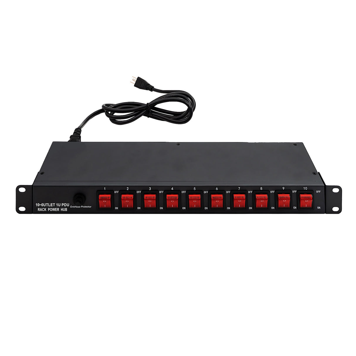 Acegear CT-PDU10-ON, Rackmount Power Distributor Center 10 socket with 10 separate Switch, - New Arrival
