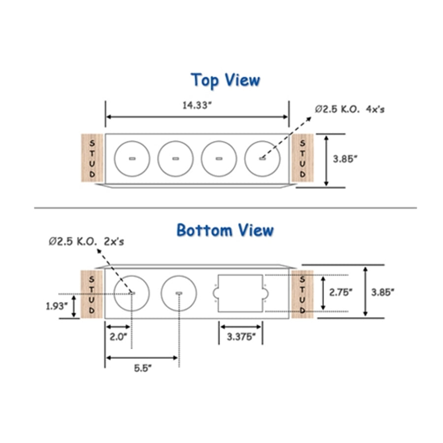 Benner-Nawman Interior Wiring Enclosure 14", UL Rated
