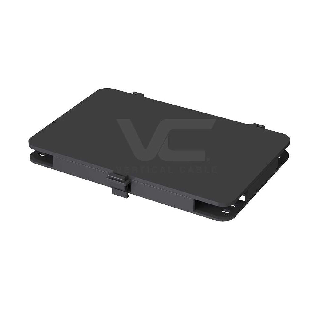 Vertical Cable Optical fiber splice tray, compact, stackable, 24-fiber, black