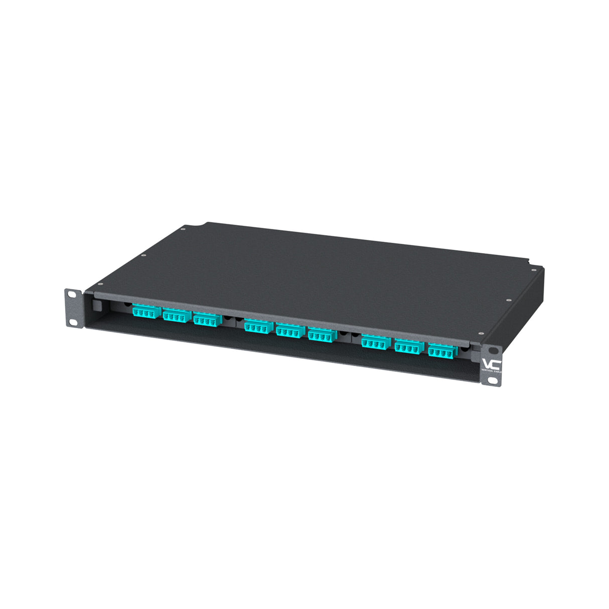 Vertical Cable Optical Fiber Rack-Mount Enclosure, Budget-Series, LGX, Three-Position, 1 RMU.