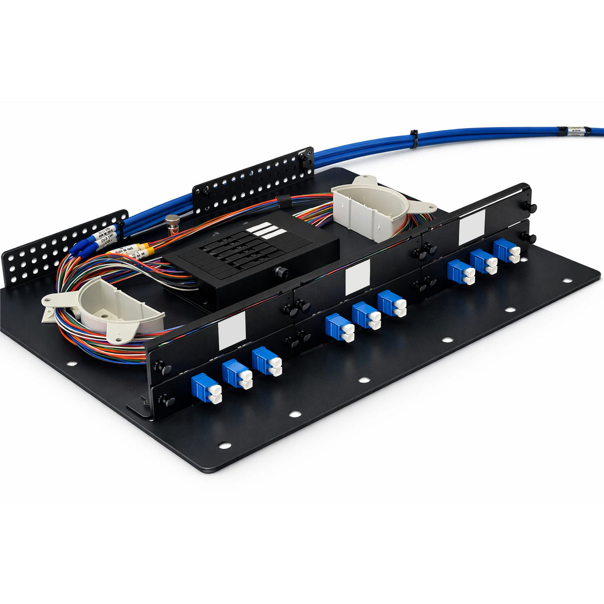 Vertical Cable Optical Fiber Rack-Mount Enclosure, Standard-Series, LGX, 3-Position, 1 RMU