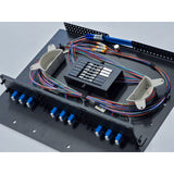 Vertical Cable Optical Fiber Rack-Mount Enclosure, Standard-Series, LGX, 3-Position, 1 RMU