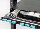 Vertical Cable Optical Fiber Rack-Mount Enclosure, Standard-Series, LGX, 3-Position, 1 RMU