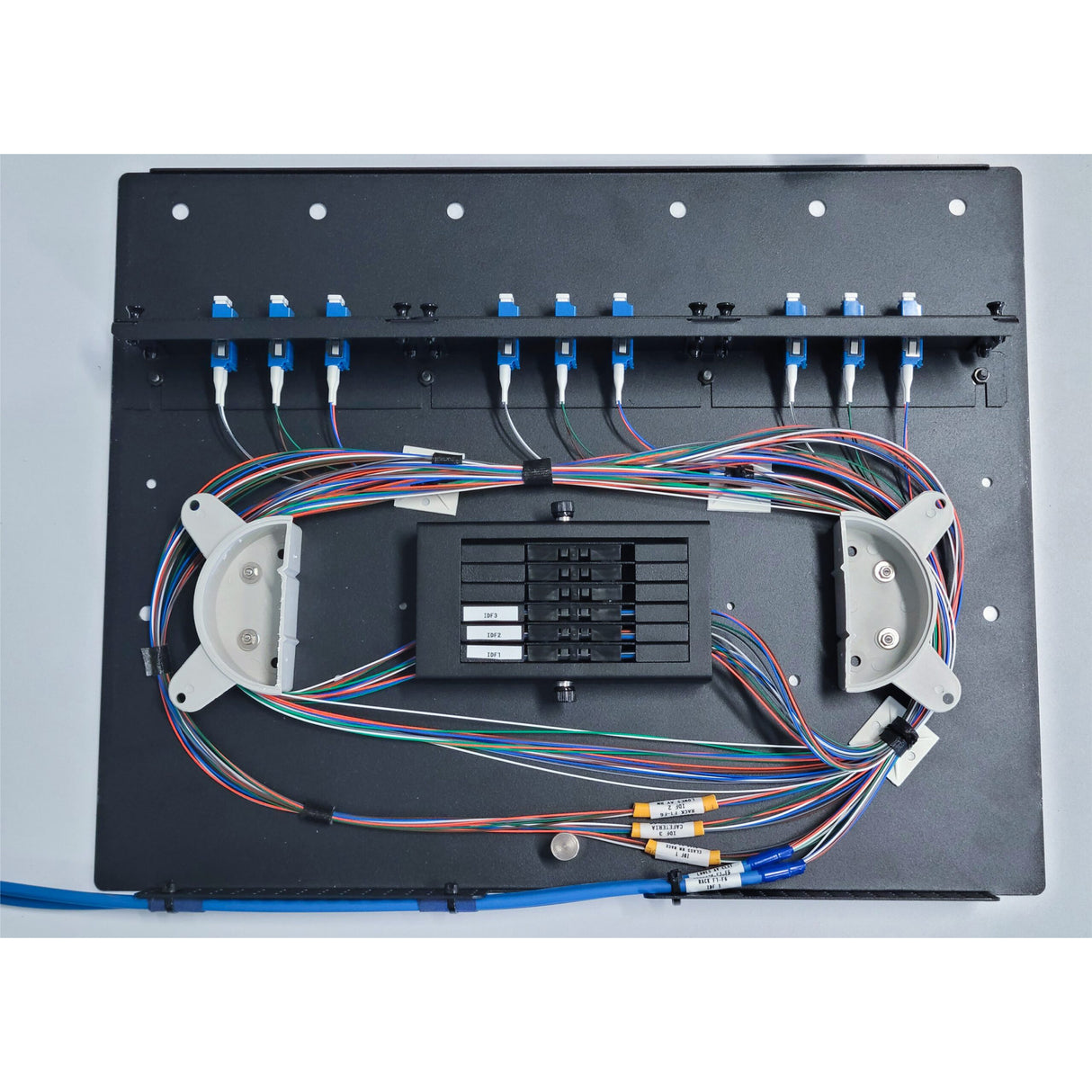 Vertical Cable Optical Fiber Rack-Mount Enclosure, Standard-Series, LGX, 6-Position, 2 RMU
