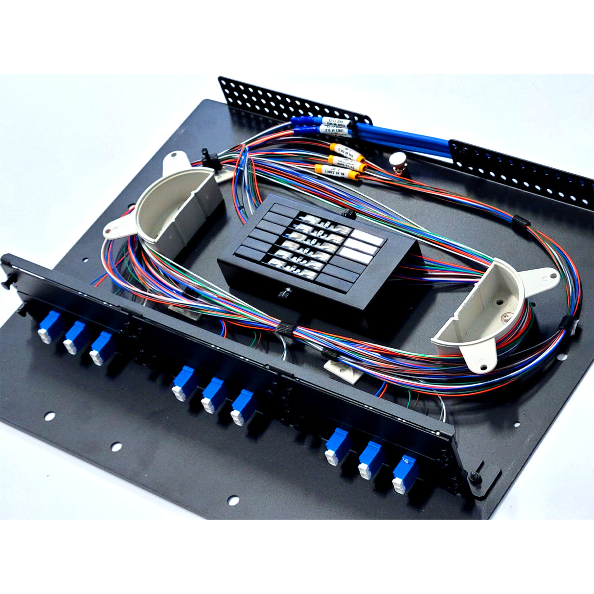 Vertical Cable Optical Fiber Rack-Mount Enclosure, Standard-Series, LGX, 12-Position, 4 RMU