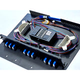 Vertical Cable Optical Fiber Rack-Mount Enclosure, Standard-Series, LGX, 12-Position, 4 RMU