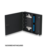 Vertical Cable Optical Fiber Wall-Mount Enclosure, Standard-Series, Single-Door, LGX, Two-Position, Latch