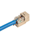 Vertical Cable (CAT6A Keystone Shielded) CAT6A Shielded, Data Grade Keystone, Jack 90 Degree, 8 Conductors