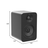 Kanto YU4, 140W Powered Bookshelf Speakers with Bluetooth and Phono Preamp, Pair