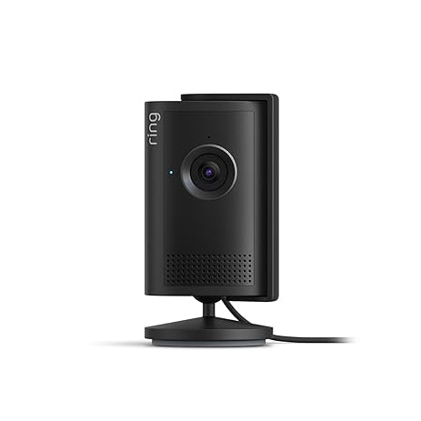 Ring Indoor Cam Plus 2k, 4x Enhanced Zoom, Low-Light Sight, (White / Black)