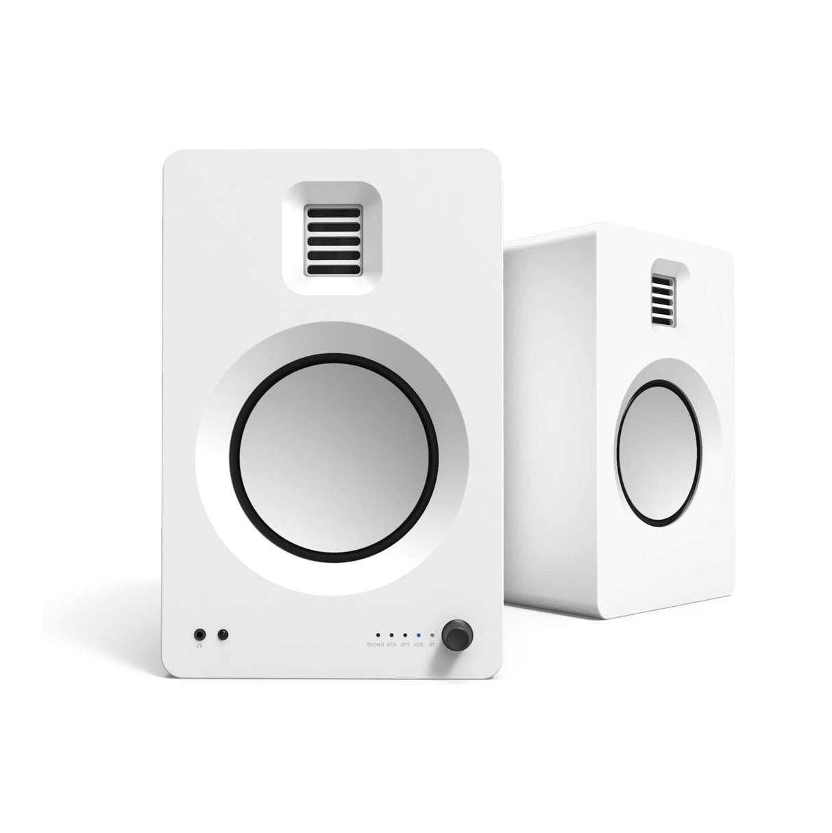 Kanto TUK, 260W Powered Bookshelf Speakers with Headphone Out, USB DAC, Dedicated Phono Pre-amp and Bluetooth, Pair