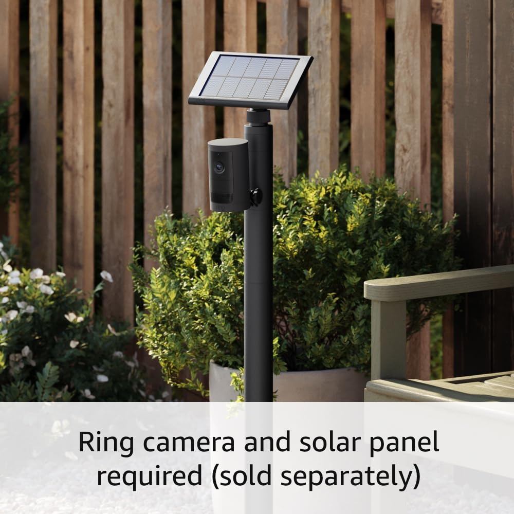 Ring Stake Mount for Cameras and Solar Panels (Black / White) - New Arrival