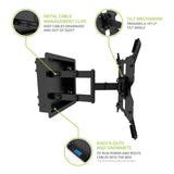 Kanto R400, Pro Series Recessed In-wall Full Motion Articulating TV Mount for 35" - 65" TVs