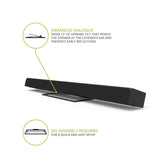 Kanto S10, Low-Profile Angled Sound Bar and Center Channel Speaker Stand for Home Theater