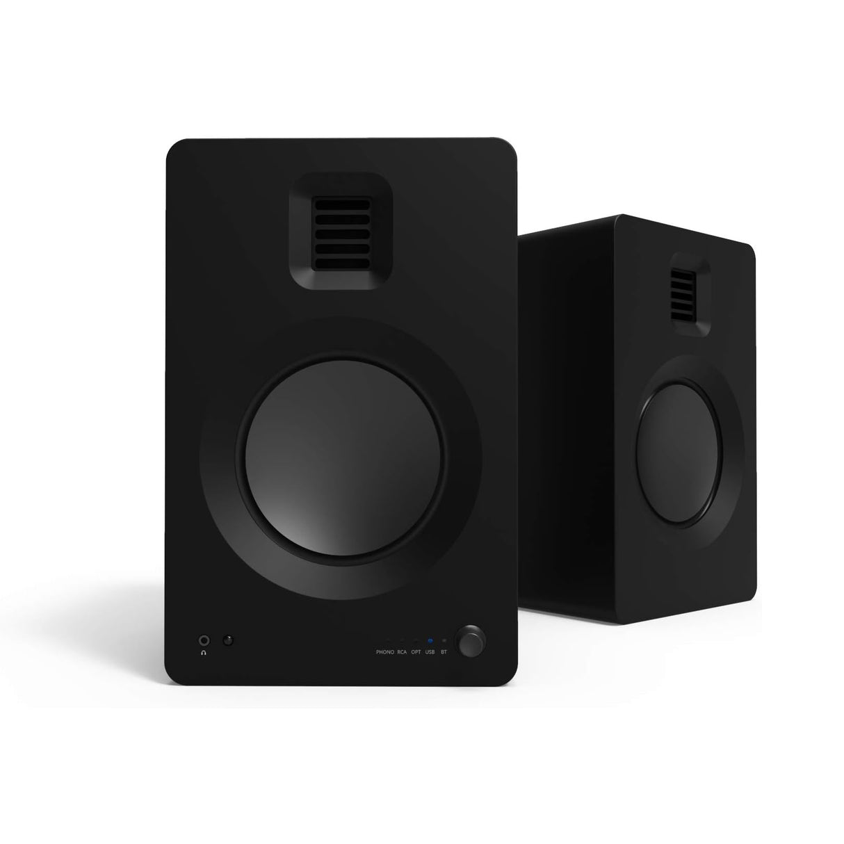 Kanto TUK, 260W Powered Bookshelf Speakers with Headphone Out, USB DAC, Dedicated Phono Pre-amp and Bluetooth, Pair