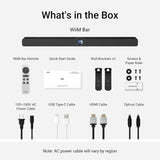 WiiM Bar, 3.0.2 Dolby Atmos & DTS with HDMI eARC, Intuitive Touch Interface, RoomFit™ & Clear Voice, Remote Included. (White / Matte Black / Glossy Black)