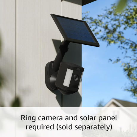 Ring Pole and Wall Mount for Cameras and Solar Panels (Black / White)