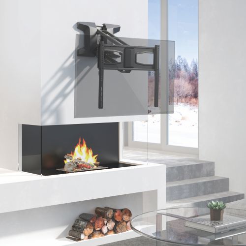 Rhino Mounts FPM3770, Fire Place Motorized TV Mount, Fits Most 37"-70" , Up to 77lbs / Profile: 6.9" - 19.1".