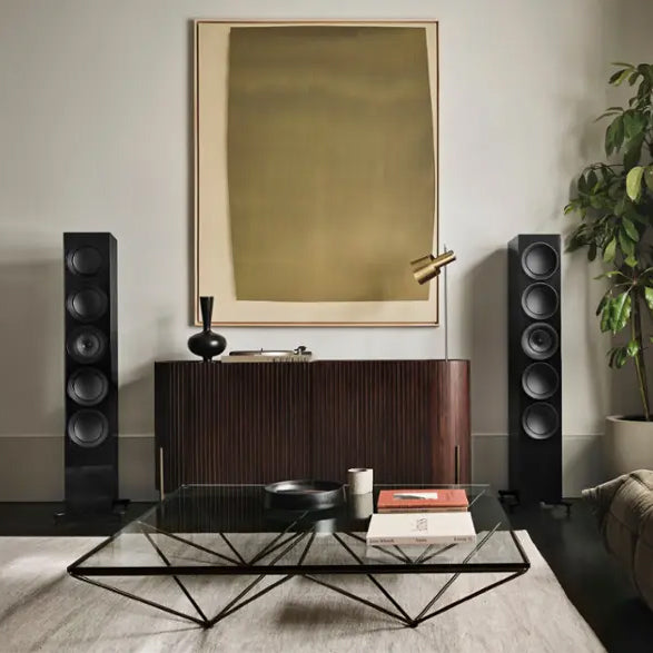 Kef  R11MBL Meta Floorstanding Loudspeaker, Gloss Black