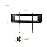 Kanto F3760, Fixed TV Wall Mount for 37" - 70" TVs