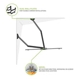 Kanto PDC650, Full Motion Corner TV Mount for 37" - 70" TVs, Compatible with Inner and Outer Corners