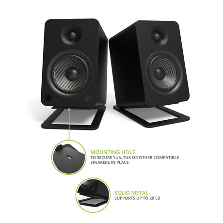 Kanto S6, Angled Desktop Speaker Stands for Large Speakers, Pair