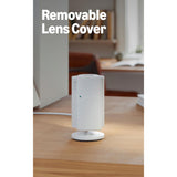 Ring Indoor Cam Plus 2k, 4x Enhanced Zoom, Low-Light Sight, (White / Black)